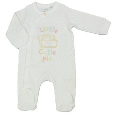 N14771: Baby "Little Cutie Pie" Cotton Sleepsuit (NB-3 Months)